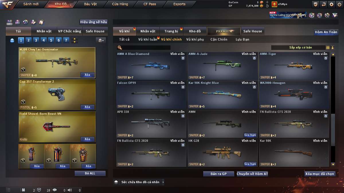 shop acc cf uy tin gia re